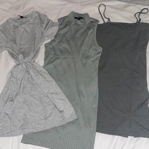 Grey dresses